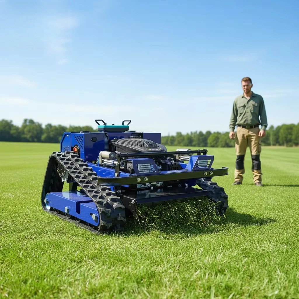 Wholesale Remote Control Lawn Mower and Robotic Crawler Lawn Mower for Agriculture