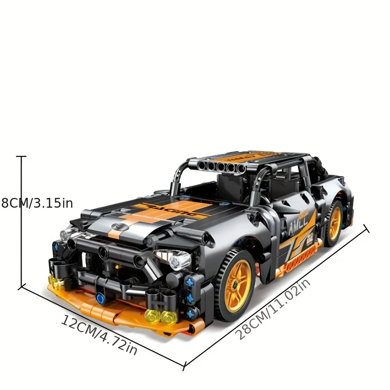 مكعبات بناء نموذج سيارة السباق الفائقة - مجموعة مكعبات بناء السيارات DIY MOC لألعاب البناء للأطفال