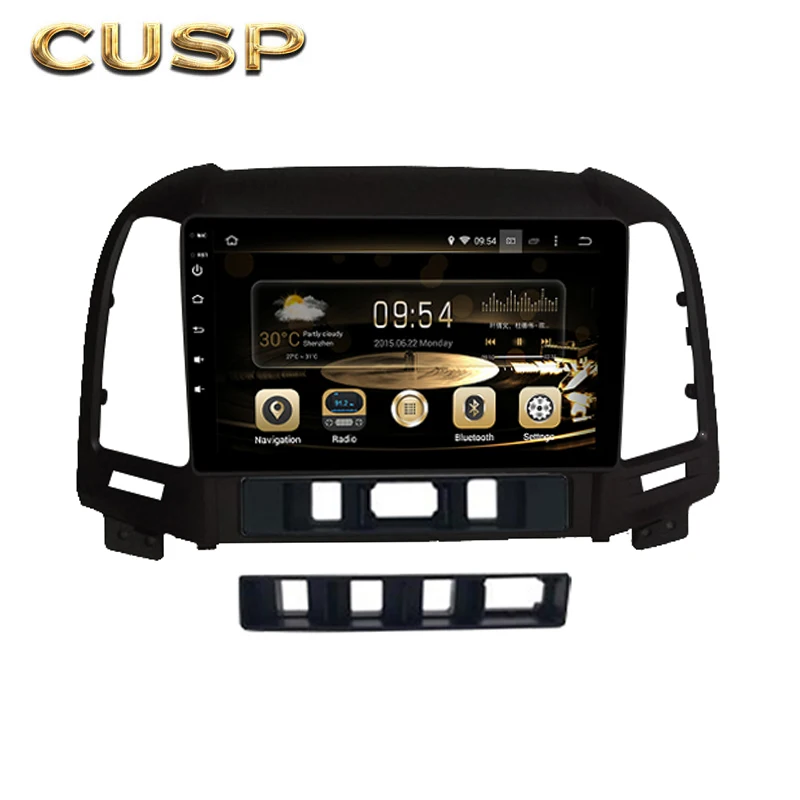 Top Fashion And Sales 9 Inch Car Screen Car Stereo Radio Auto Radio GPS Navigation For HYUNDAI SANTA FE 2006-2012 Car Player