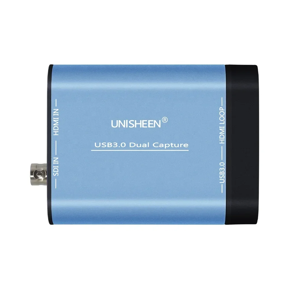 Unisheen لعبة البث المباشر 1080P OBS vMix Wirecast Xsplit USB3.0 60FPS المزدوج SDI HDMI صندوق التقاط الفيديو بطاقة المنتزع #4