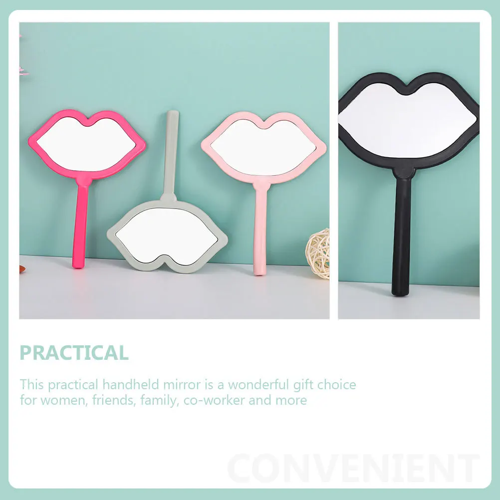 Miroir de maquillage à main, 7 pièces, Surface résistante à l'usure, Compact, léger, facile à transporter pour les voyages en plein air, Routine quotidienne