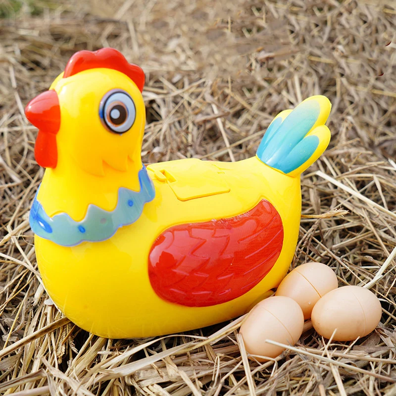 

Kids Funny Chicken Laying Eggs Toy With Sound Music Children Electric Cute Hen Robot Animals Baby Interactive Educational Toys