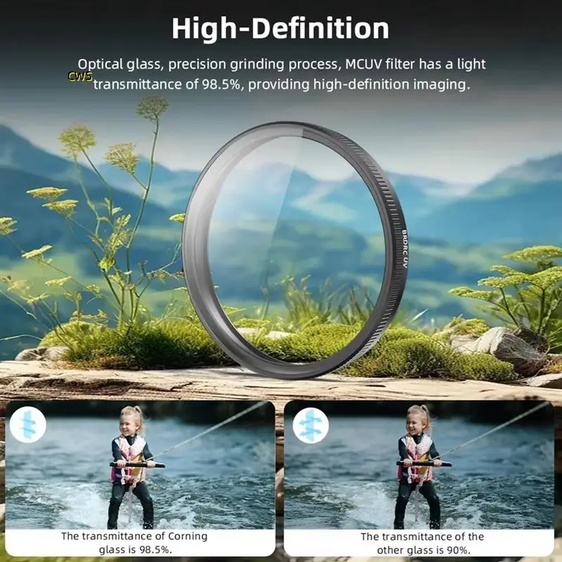 Kit de filtro de lente para dji osmo action 5 pro/4/3, kit de filtro de lente de câmera cpl uv nd8 nd16 nd32 nd64 acessórios de vidro óptico