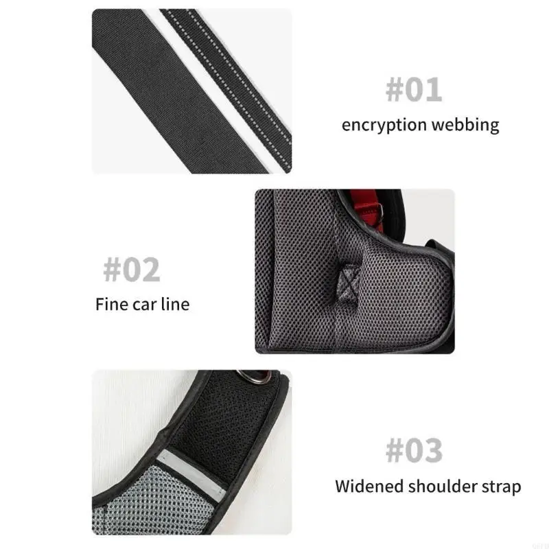 Arnés seguridad para motocicleta liberación rápida con diseño reflectante, ligero y transpirable 360 ​​grados para