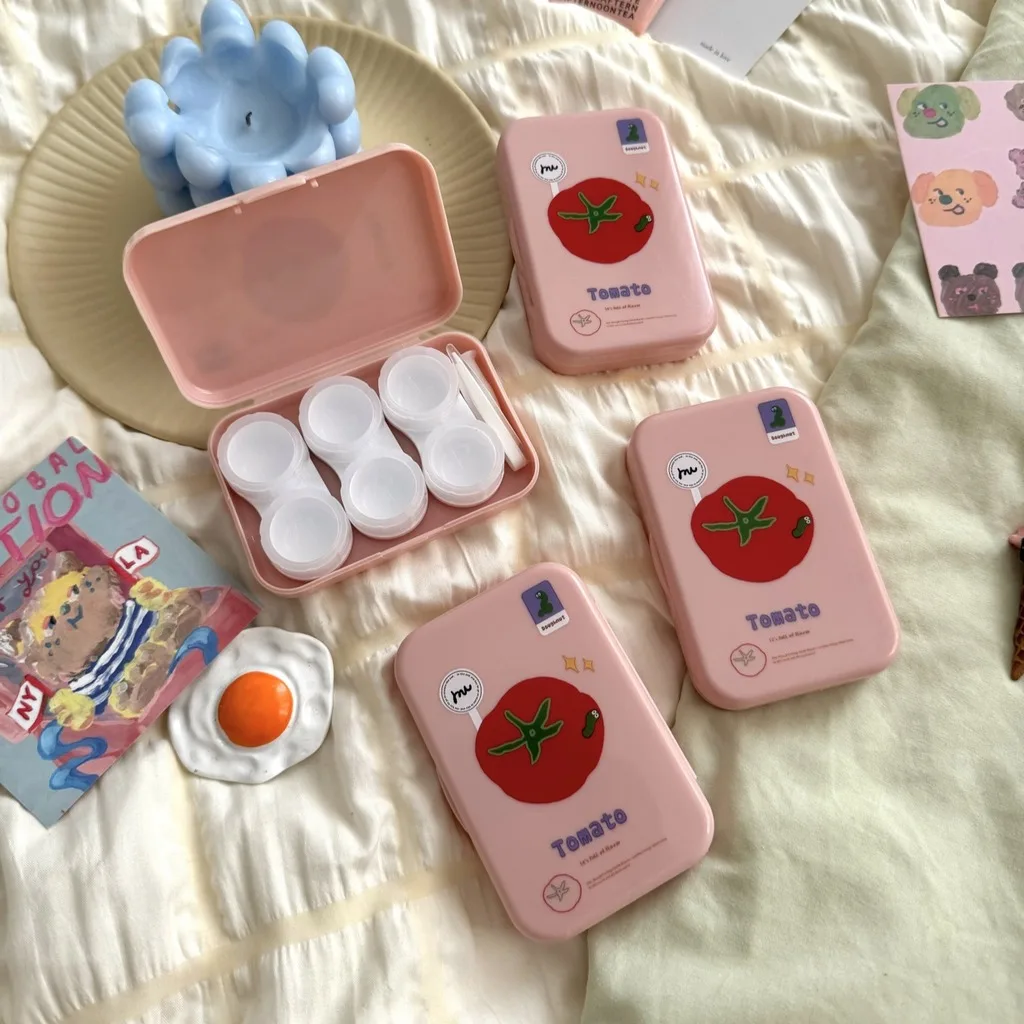 Contact Lens Case Sealed Contact Lens Holder Portable Lens Case Stylish For Daily Home Use Business Trips Campus
