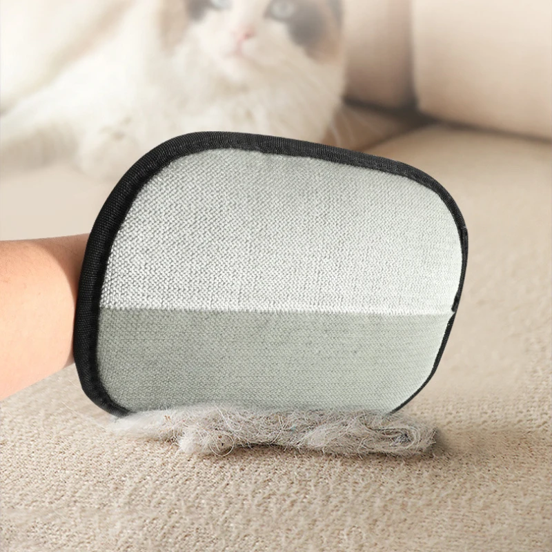 Sikat Penghilang Bulu Hewan Peliharaan Sarung Tangan Penghilang Bulu Anak Kucing Sikat Penghilang Bulu Anjing dari Sofa Karpet Pakaian Perlengkapan Hewan Peliharaan