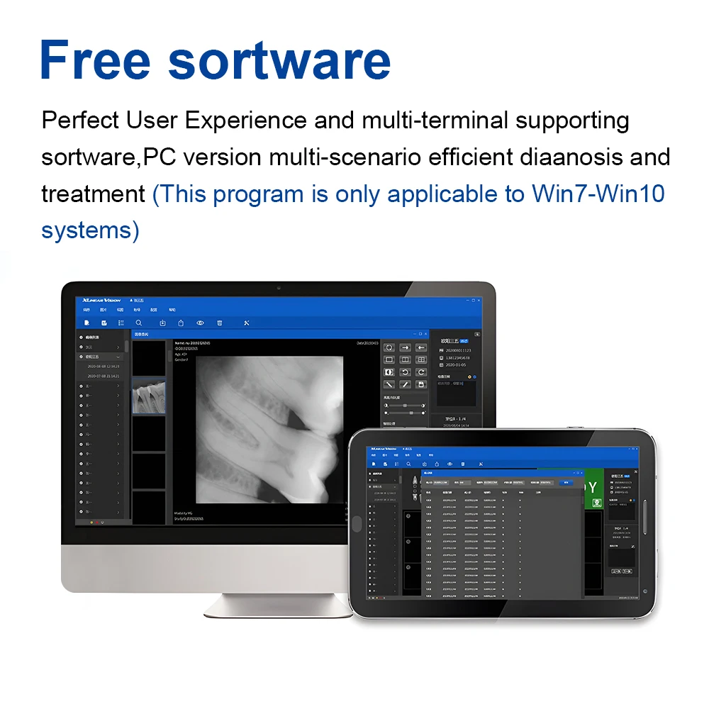 JINGT Sensore dentale Raggio X Sistema digitale intraorale digitale Rx ad alta frequenza Immagine HD Sensore digitale dentale Radiovisografo