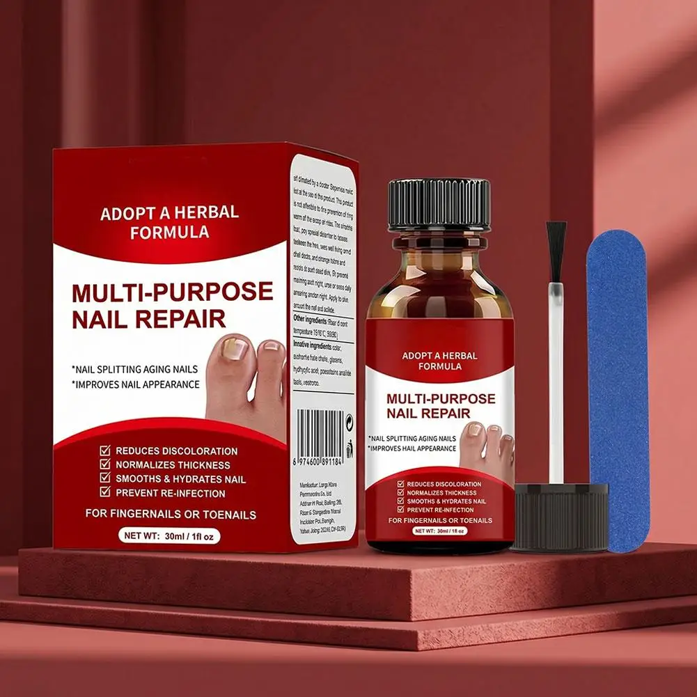 30ml Brand Fingernails Toenails Solution Improve Nail Appearance Splitting Aging Care Solution Multi-Purpose Nail Repair Drops