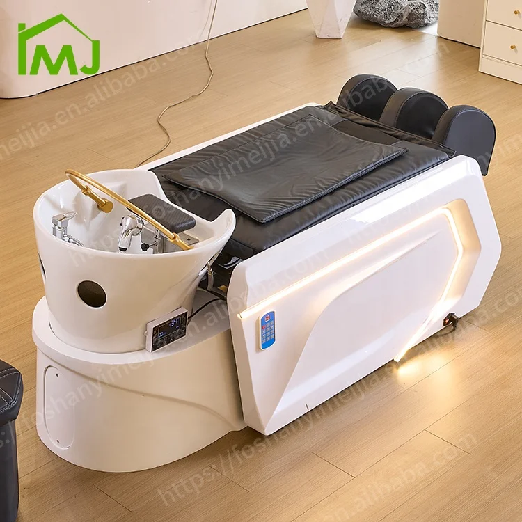 

Camas Para Spa Салон для мытья волос Шампунь Кровать Салон Станция Электрический массаж Голова Спа Кровати