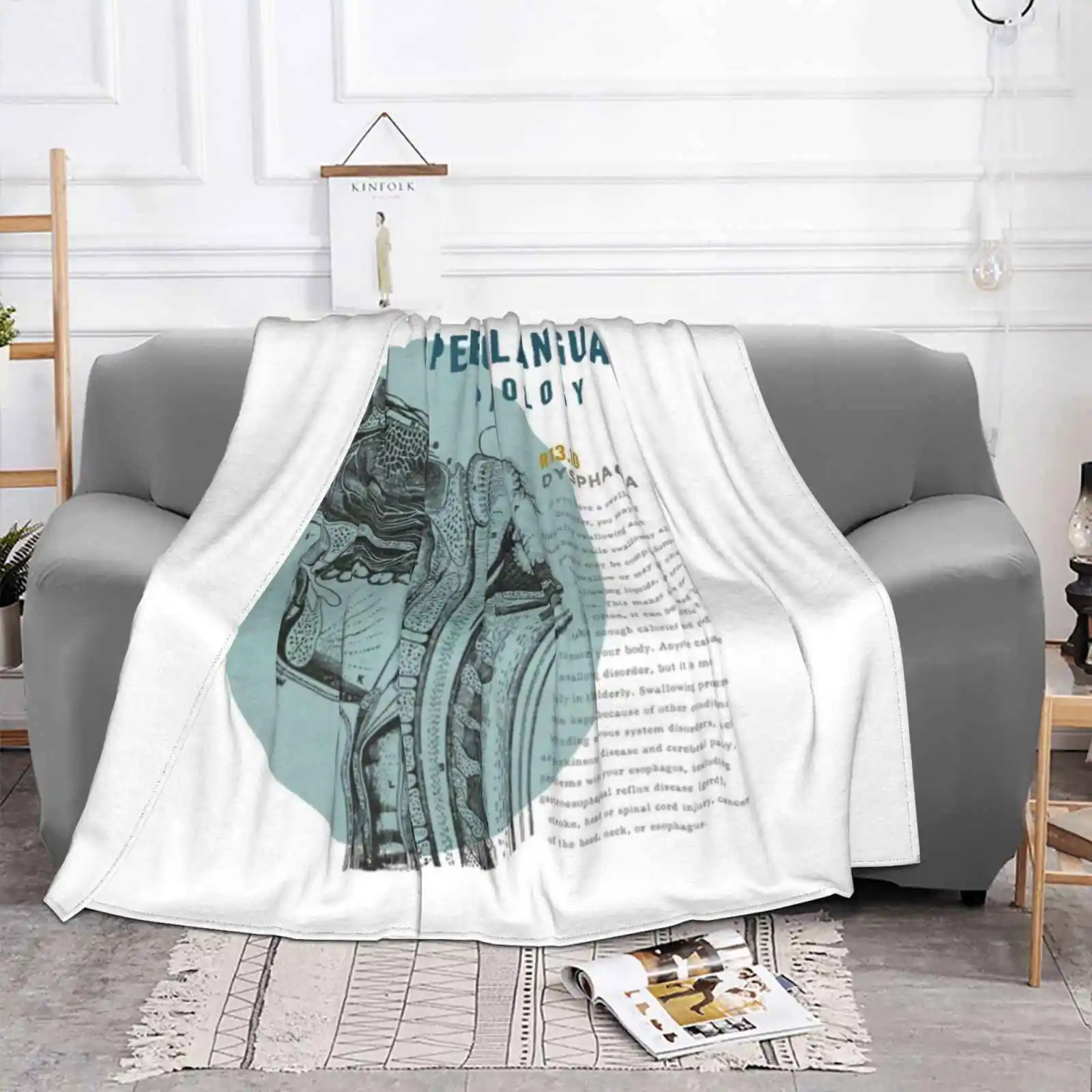 Slp Dysphagia Creative Design Light Thin Soft Flannel Blanket Slp Speech Language Pathology Swallowing Cognition Speech Therapy