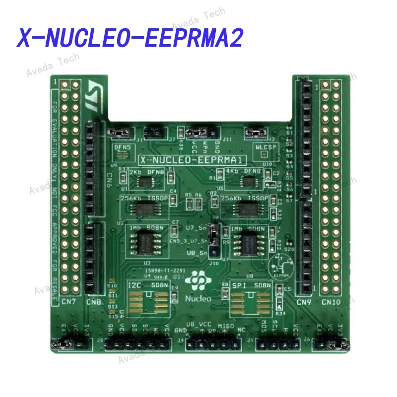 Avada Tech X-NUCLEO-EEPRMA2   Standard I C and SPI EEPROM memory expansion board based on M24xx and M95xx series for STM32 Nucle