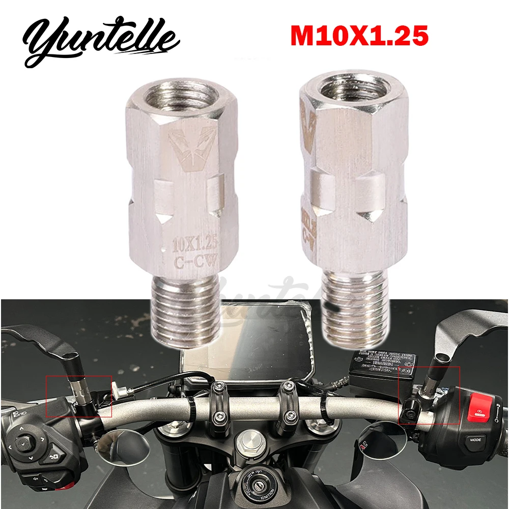 

Rearview Mirror Riser Extenders Screw For YAMAHA MT09 MT10 MT01 MT03 MT25 FZ1 FZ6 XJR 400 1200 Motorcycle Accessories M10 Bolts