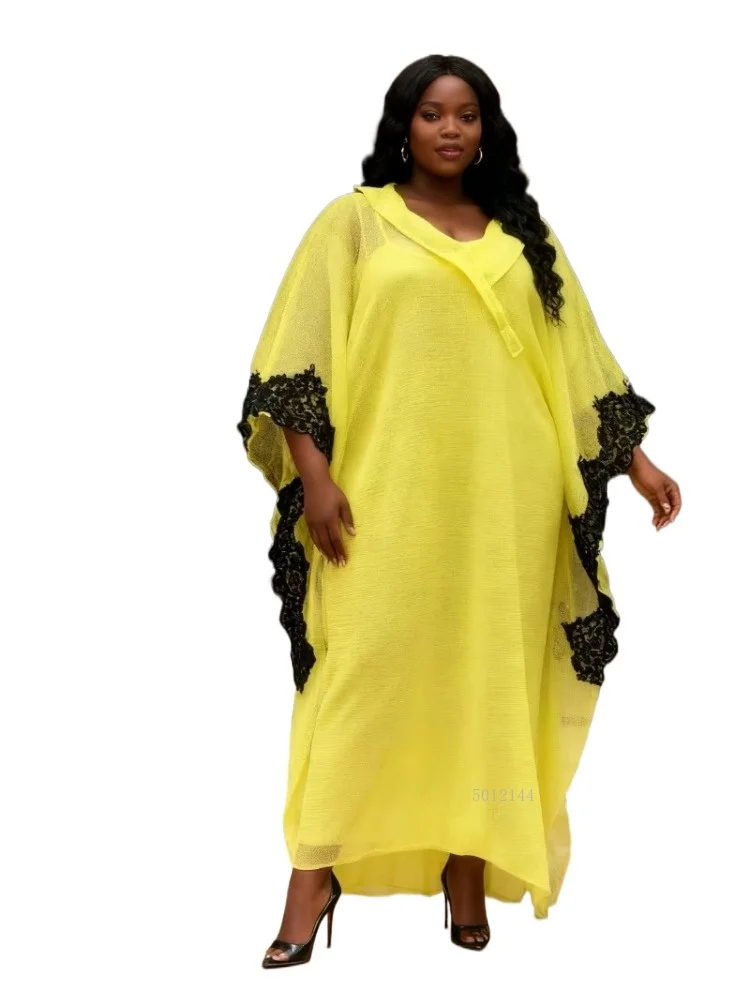 

Африканские платья для женщин, традиционная африканская одежда, Дашики, Анкара, платье, абайя, мусульманский кафтан, длинное платье макси, 2025 г.