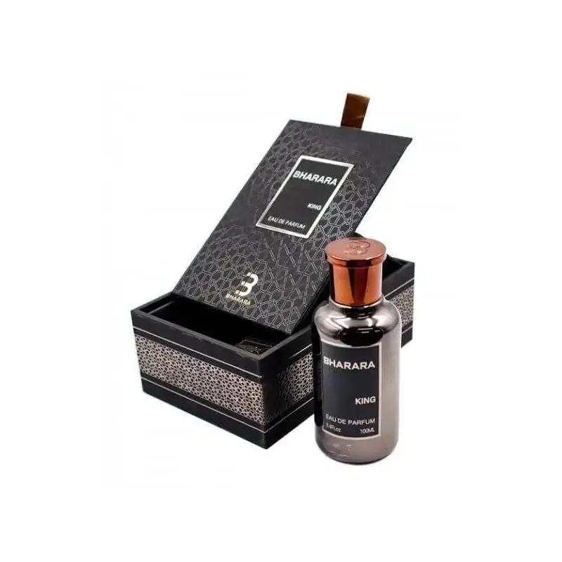 Profumo da uomo Bharara King, fragranza fresca di agrumi con base ambrata al muschio, profumo duraturo: particolare adatto per occasioni speciali