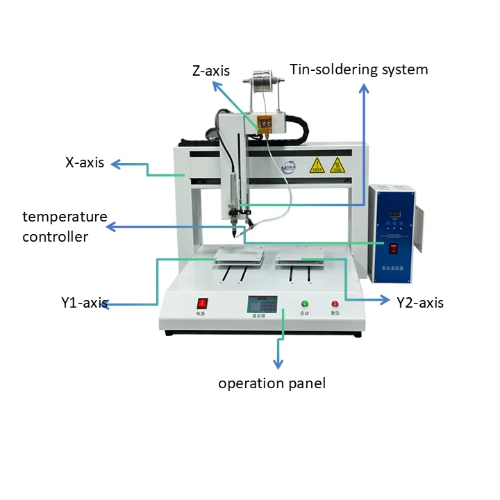Automatic Dual-Station Soldering    | High-Precision PCB Spot Soldering Machine AI Vision PID Control Servo Motor CE
