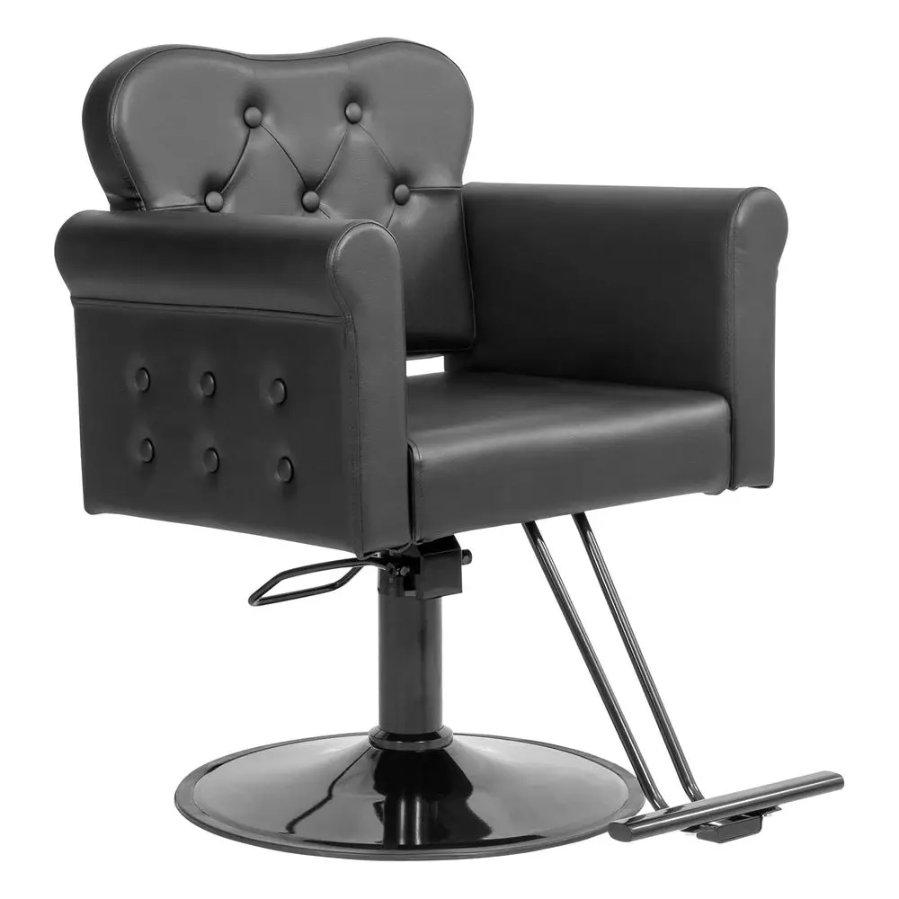 

Barber Chair All Black Hair Salon Chair with Stainless Steel Footrest amp Hydraulic Pump, Heavy Duty 360 Degree Swivel Styling