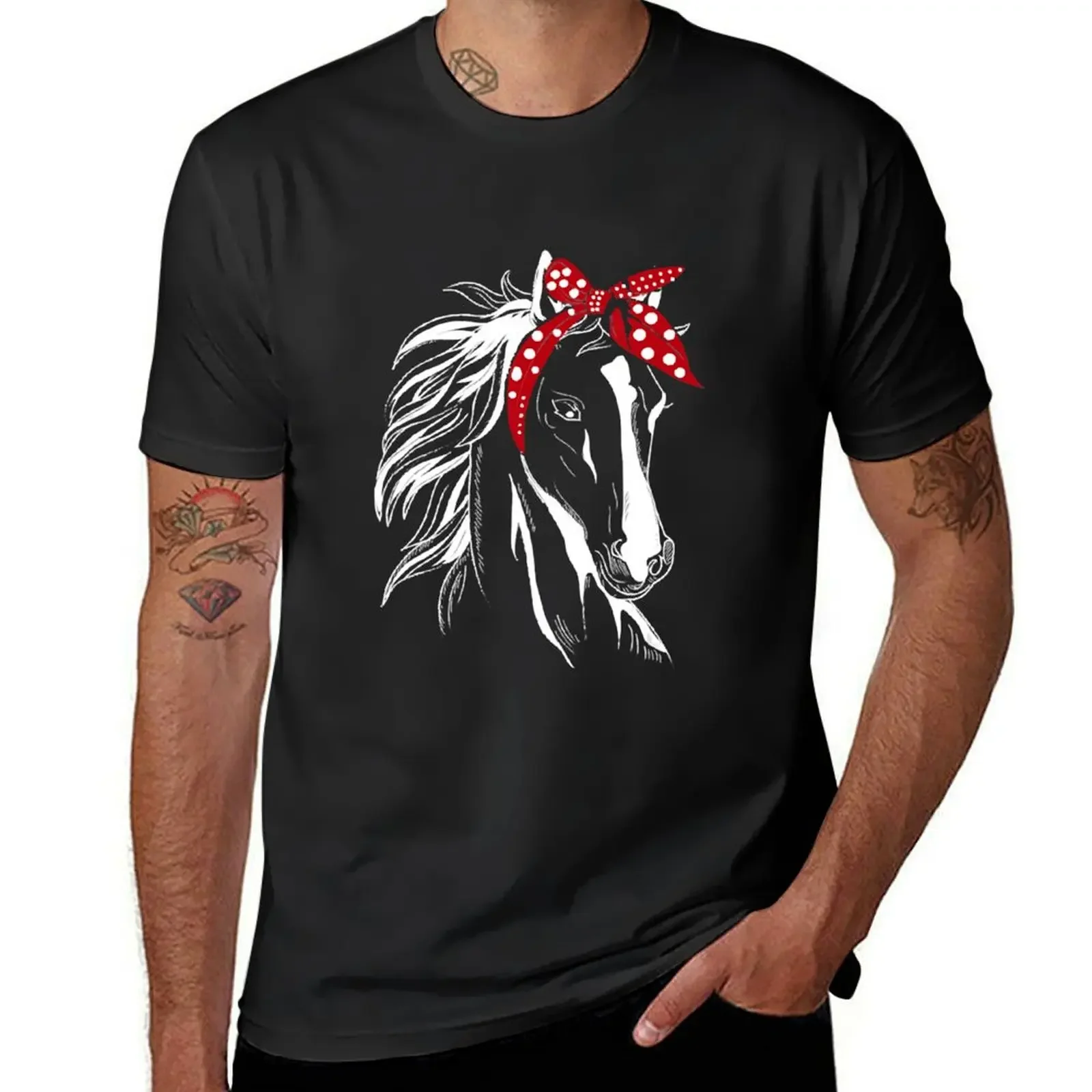 

Horse Bandana for Horseback Riding Horse Lover T-Shirt aesthetic clothes graphic t shirts designer t shirt men