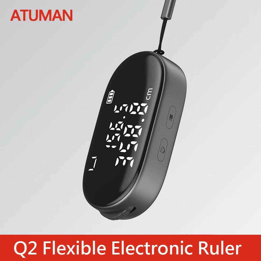 DUKA ATuMan Q2 Mini Electronic Ruler Digital Wheel Tape Measure High Accuracy Type-C Rechargeable Measuring Tool for Home