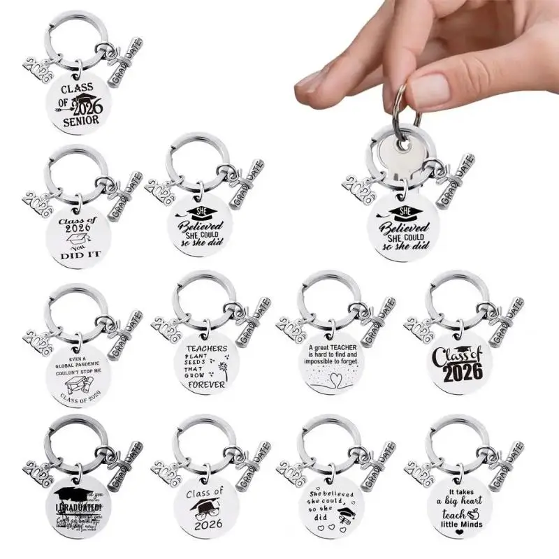 

Подарочный брелок на выпускной: Класс 2026. Прочный брелок-подвеска из нержавеющей стали. Сувенир для студентов-медиков и юристов.