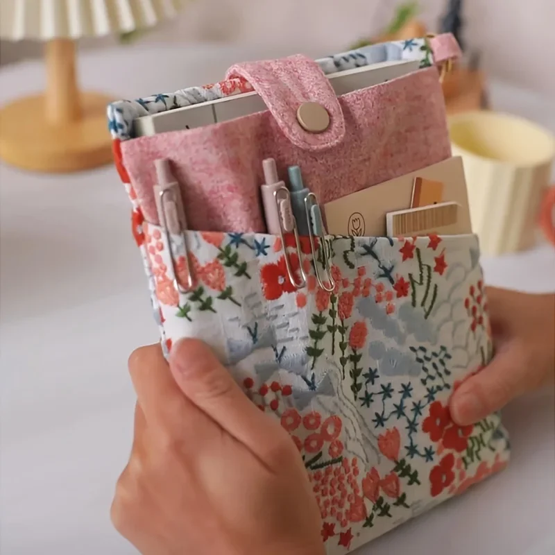 A5 Kawaii torba do przechowywania wielofunkcyjna elegancka torba na książki przenośna torba do przechowywania książek organizator artykułów papierniczych artykuły papiernicze