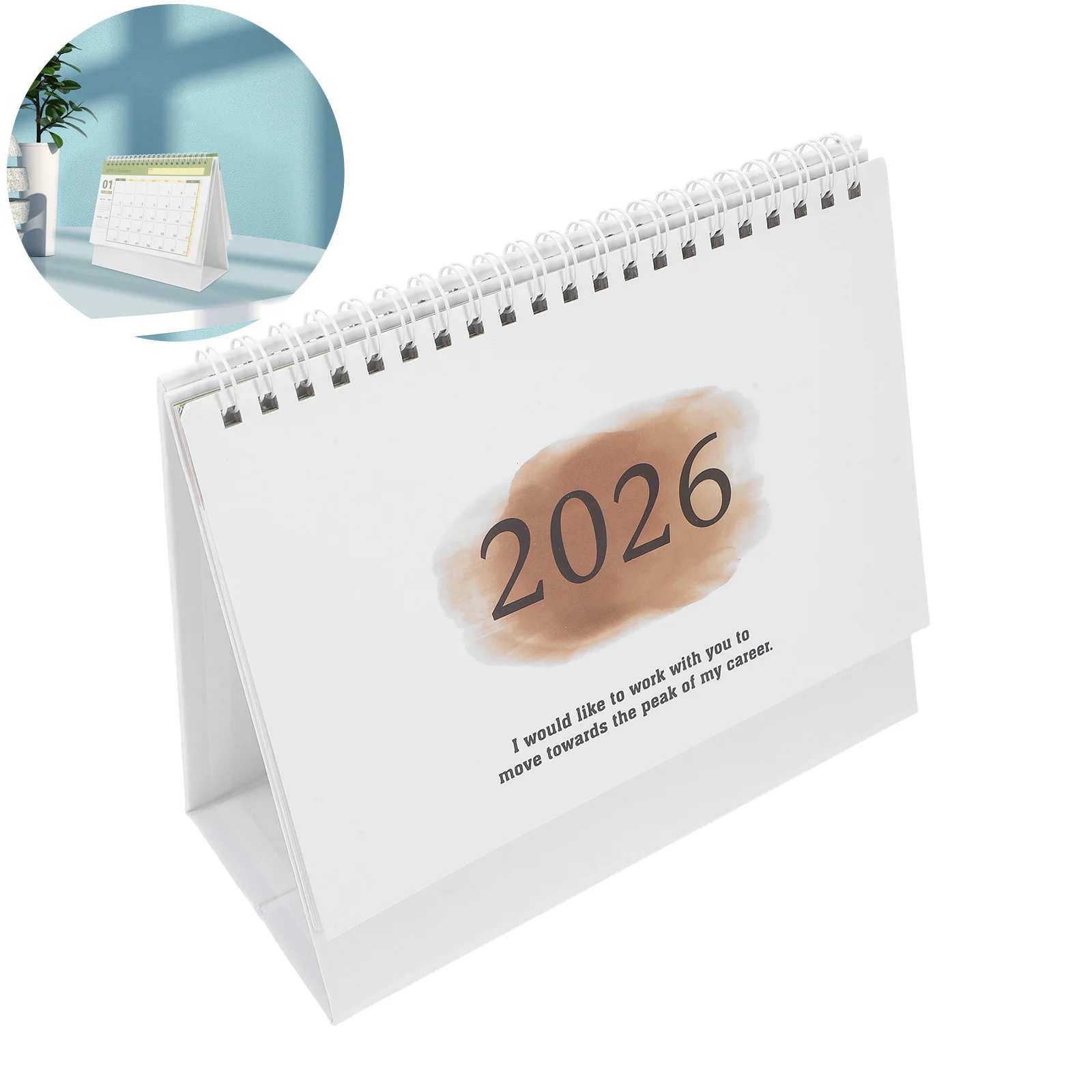 

2026 Desk Calendar Mini Flip Standing Calendar July 2025 To Dec 2026 For Home Office School Use Compact Thick Paper Decorative