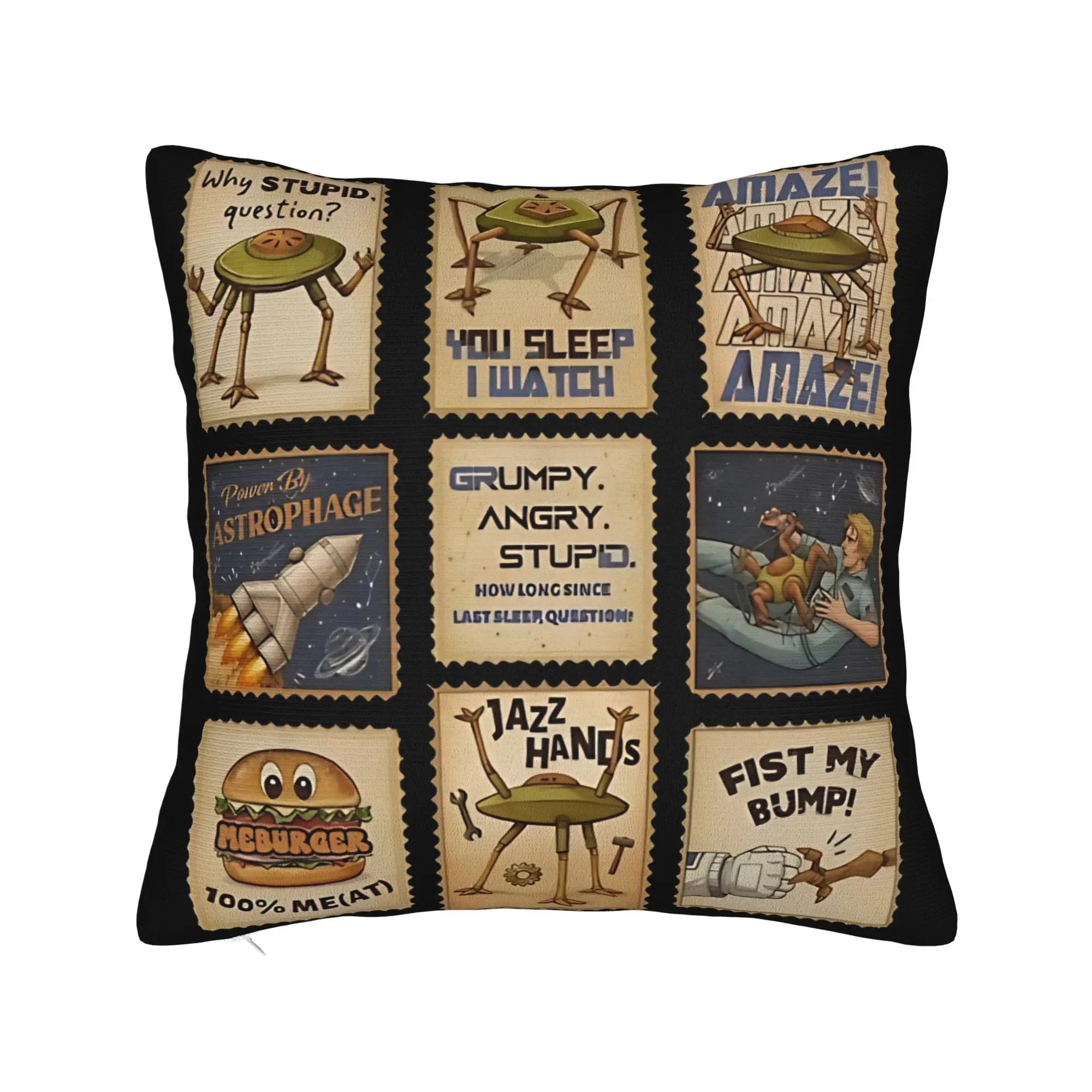 Project Hail Mary Rocky Amaze Sci-Fi Bookish Andy Weir Fan Pillow Cover  Design Cushion Cover Pillow Case For Living Room Sofa
