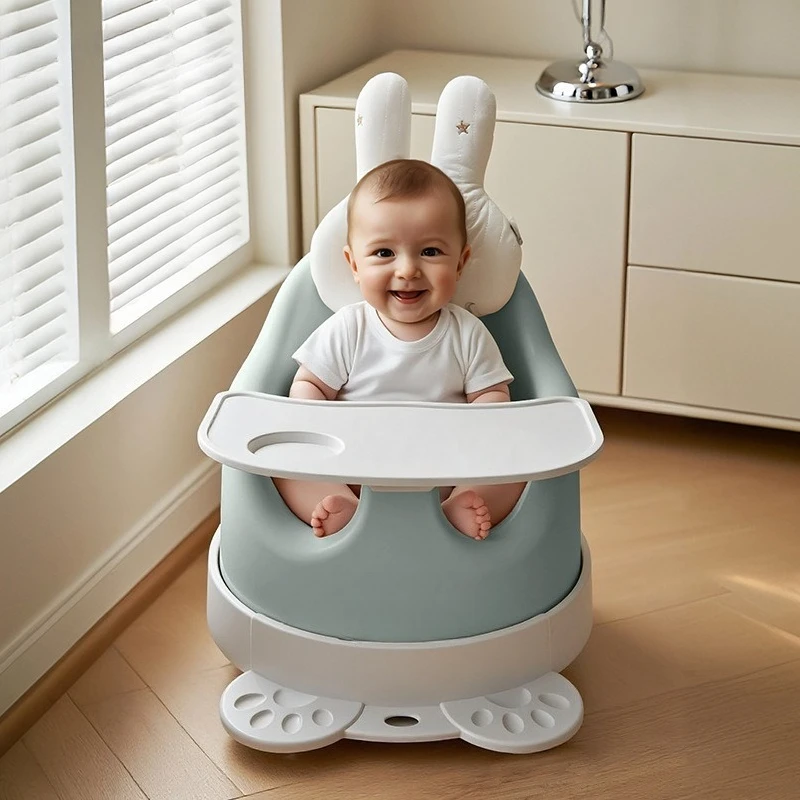 Babyfond Baby Dining Chair, Baby Multifunctional Learning Sitting Chair, Early Education Chair with Music