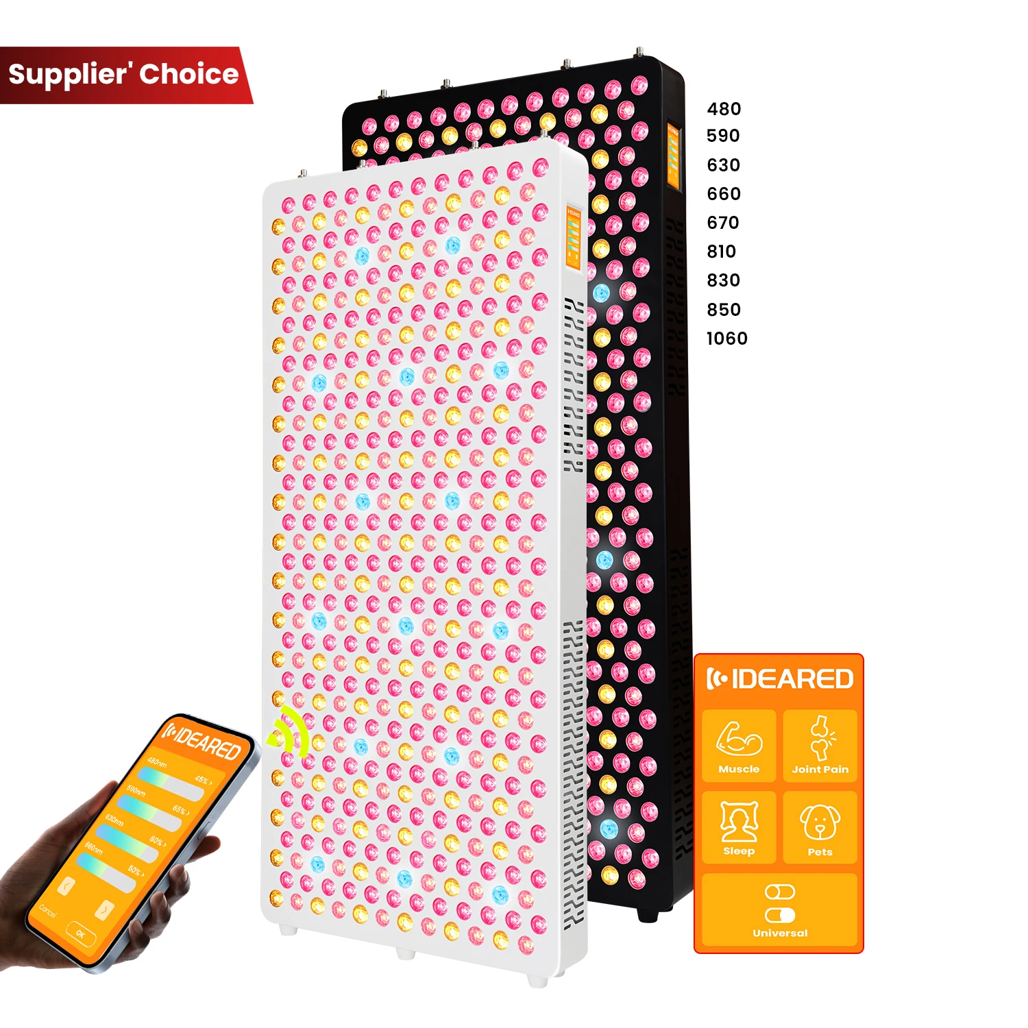RLPRO600 Dual Chip  Base Stand Red Near Infrared Light with 630nm 660nm 810nm 1060nm Home Use Led Red Light Therapy Panel - view 2