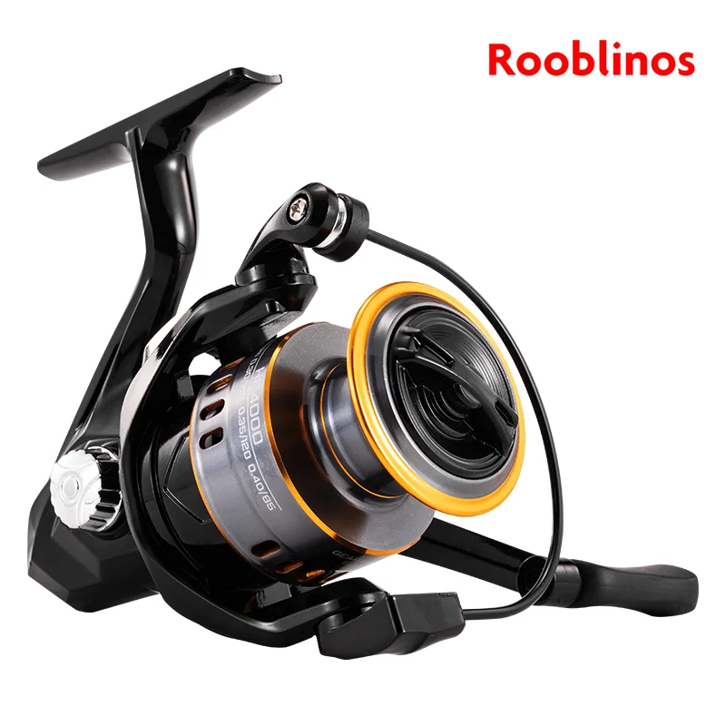Rooblinos HE Spinning Reels Ultralight Metal 5.2:1 Gear Ratio 2000-7000 Saltwater Or Freshwater Big Max Drag Fishing Reels image 2