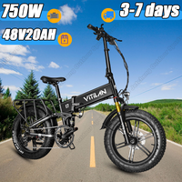VITILAN I7 Pro 2.0 Folding Electric Bicycle 750W Motor 48V20Ah Electric Bike Hydraulic Disc Brake Aldult City Commuting E-Bike