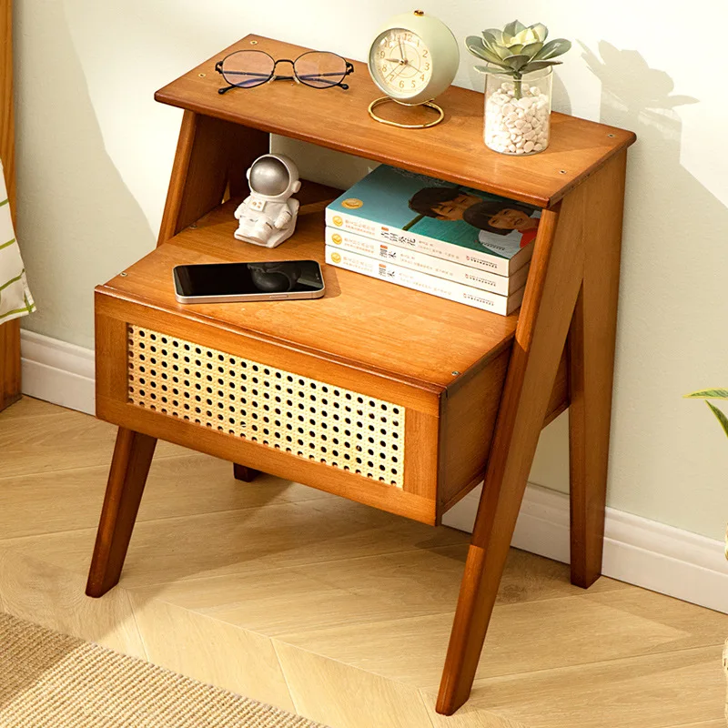 寝室多機能ベッドサイドテーブルシンプルな新しいライトラグジュアリー小型ホームベッドサイド収納ラックサイドテーブルベッドサイド収納キャビネット