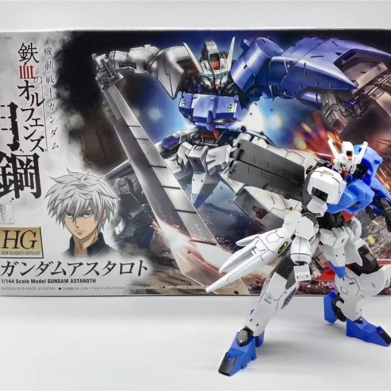

BANDAI Gundam Original Box Assembly Toy HG1/144 IBO19 ASW-G-29 Gundam Astaru Anime Peripherals Model Figures Collection Gifts