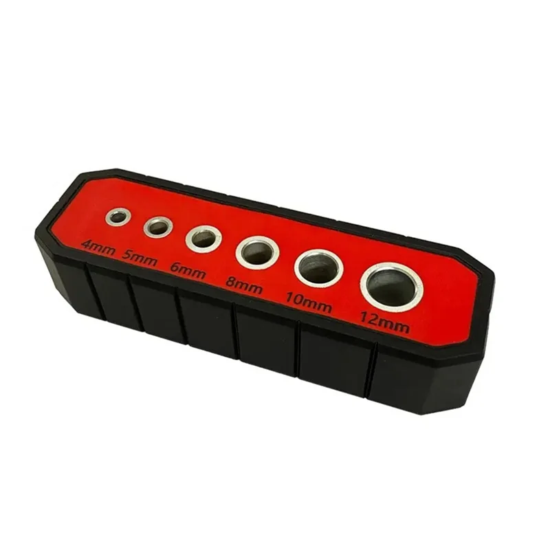 

ALIM-Hole Drilling Tool 6-Hole Punch Locator Drill Guide Durablewood Drilling Guide Cabinet Handle Drill Guide For Furniture