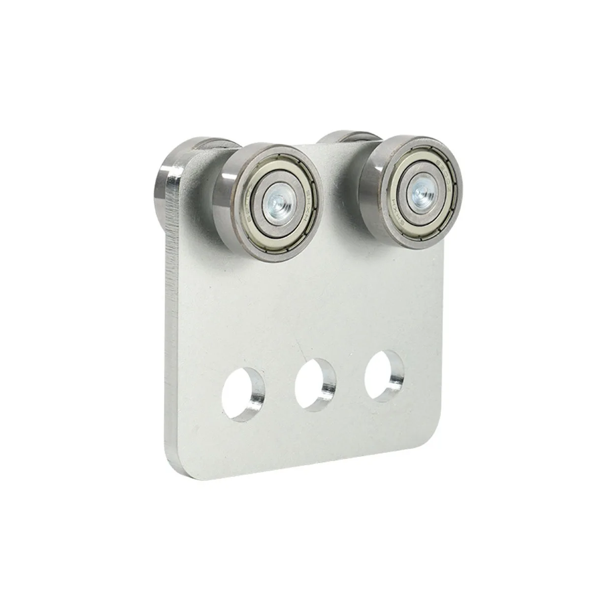 Chrome plated steel frame square pulley assembly, high load-bearing stainless steel bearing sliding door pulley assembly