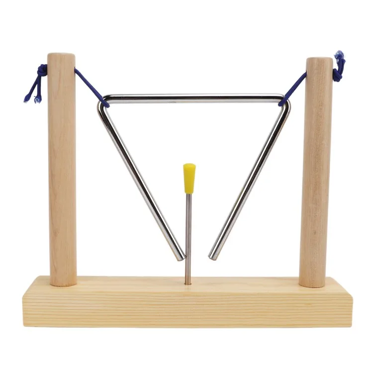 연주 연주용 소나무 프레임이 있는 핸드 타악기 삼각형 악기