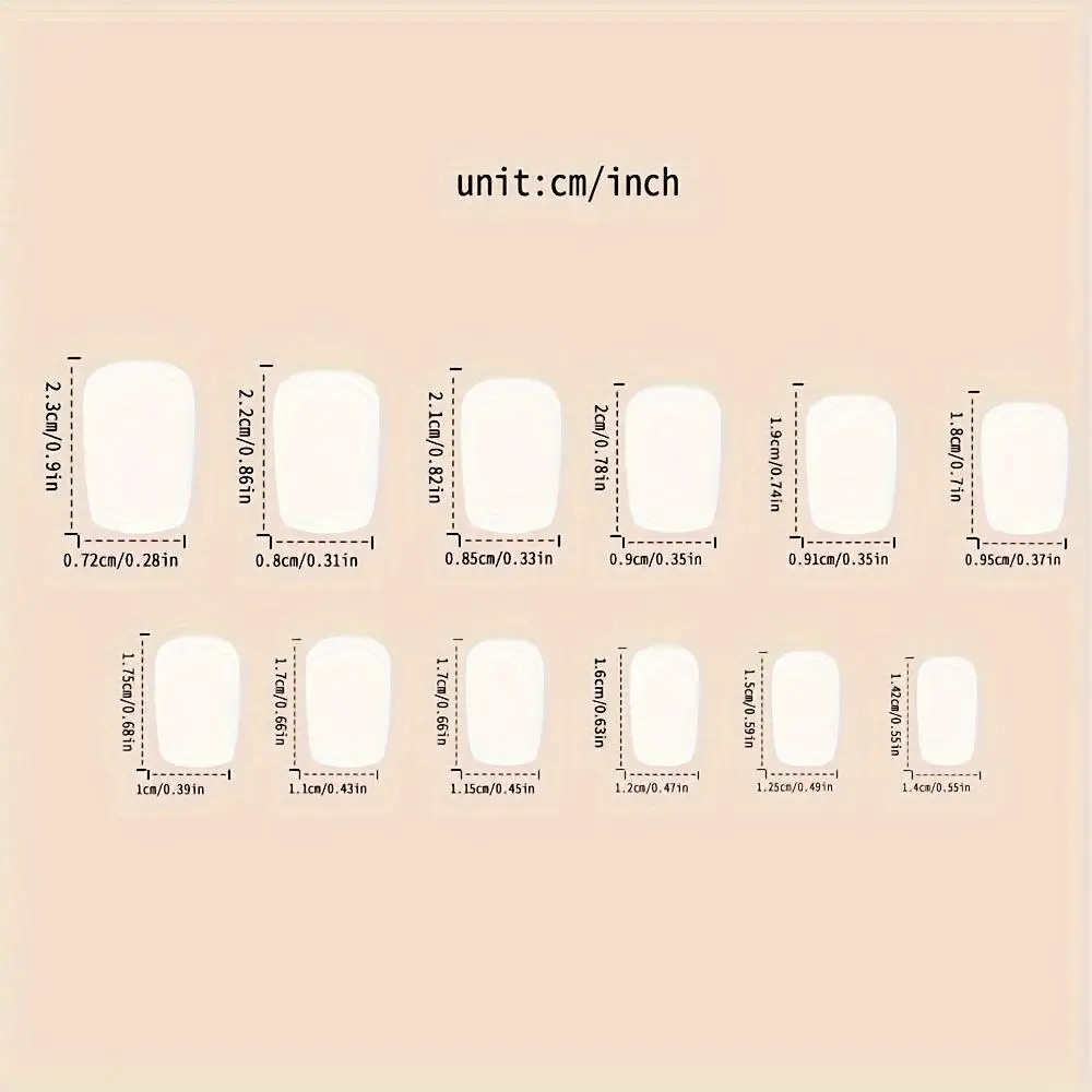 24개입 시크 프렌치 팁 프레스온 네일 키트 글로시 오로라 화이트 & 핑크, 중간 길이 프렌치 팁 인조 손톱 세트