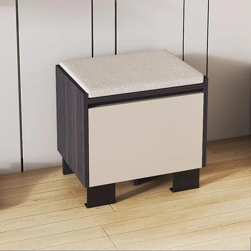 Storage Wood Ottomans Space Saving Minimalist Unique Stackable Shoe Step Stool Salon Modern Tabouret Lounge Suite Furniture