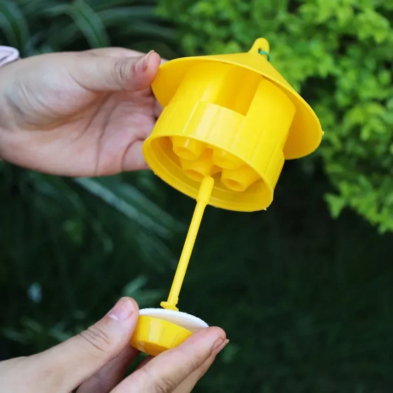 5-1 Stück Wespenfallen Wasserdichte Hängende Hornissenfallen für Innen und Außen Wiederverwendbare Garten-Obst-Blumen-Fliegenfänger Schädlingsbekämpfungswerkzeug – Detail 7