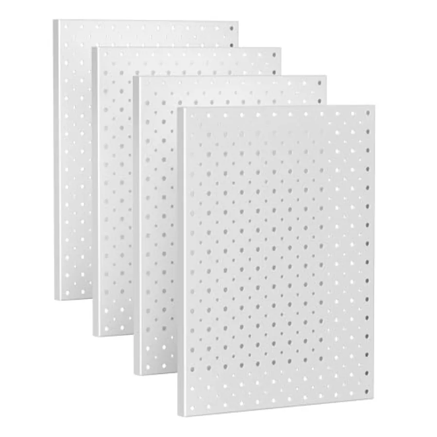 

Metal Pegboard Panels Pegboard Wall Organizer Peg Boards for Wall Garage Tool Storage Organization 12"X16" 4pcs Gray