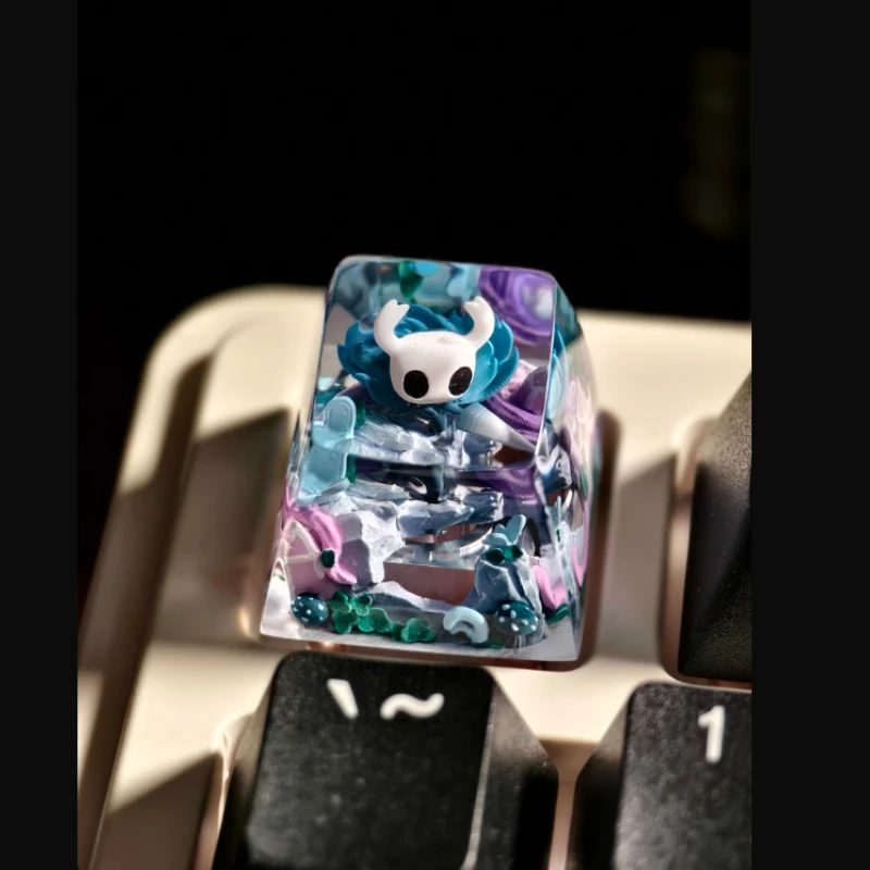 

Аниме полый рыцарь колпачки для клавиш смолы прозрачные колпачки для клавиш индивидуальные механические аксессуары для клавиатуры подарки