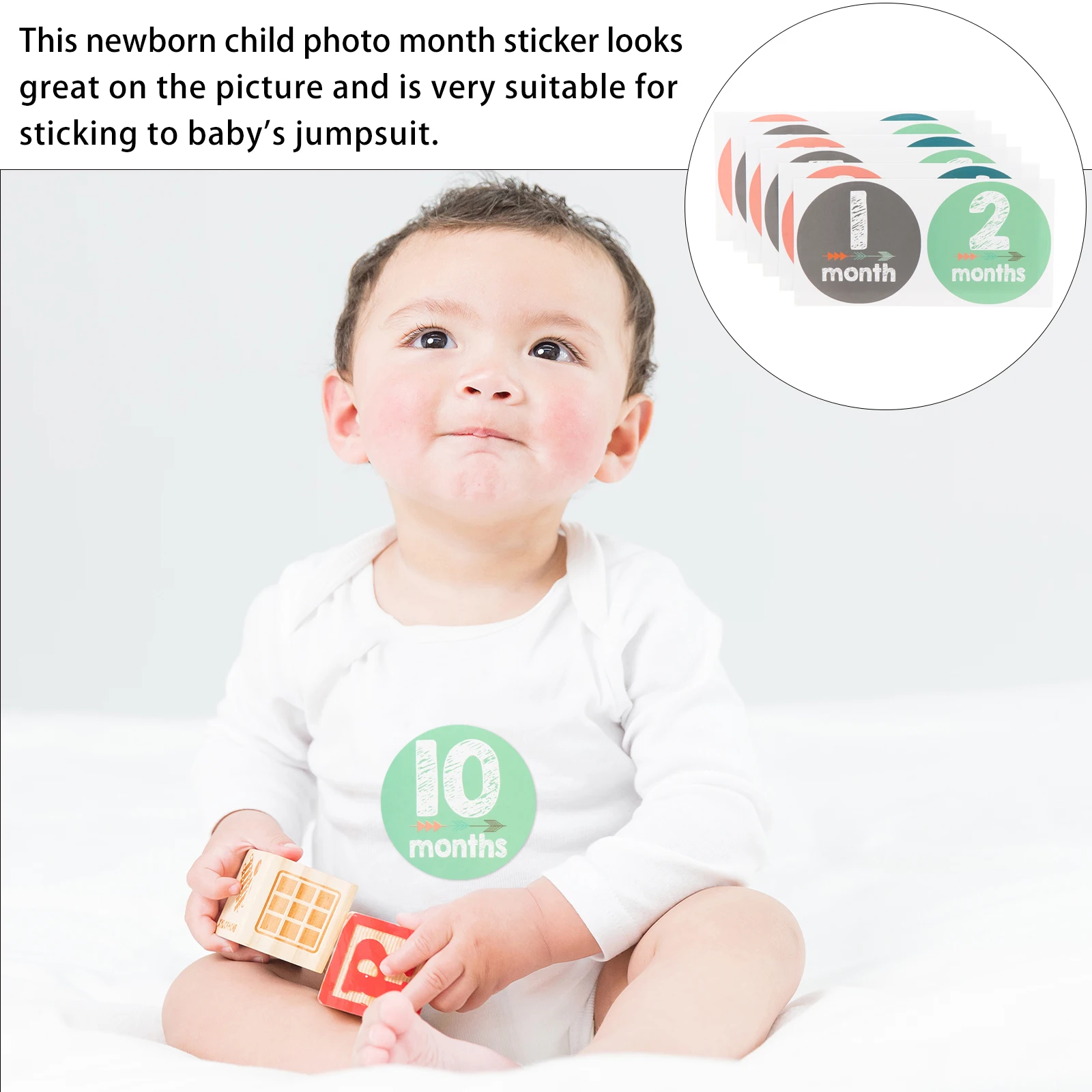 

12pcs Stickers Milestone Decal Photo Milestone Decal For Photo Props Newborn Decor Scrapbooking Gifts Photography Studio