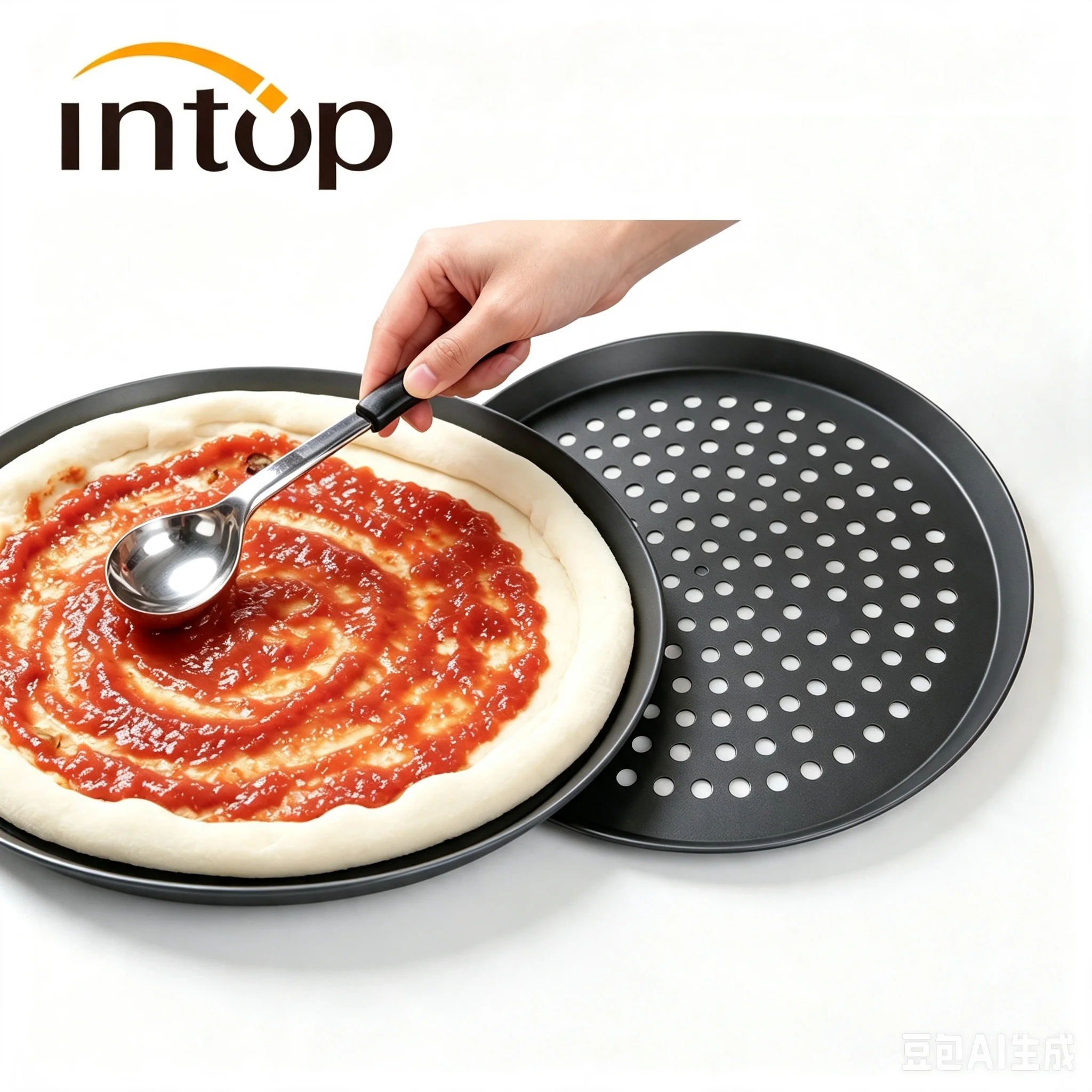 12inch Pizza Pan with holes 2 pack perforated huge Pizza Tray Large Pizza Pan With Holes Crisper Pan Pizza Pan With Big Holes