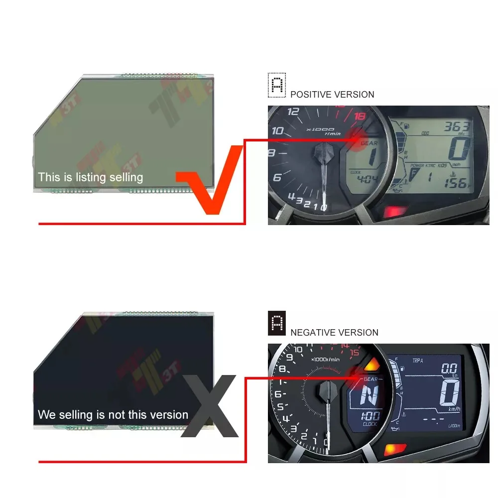 Pantalla LCD del tablero para Kawasaki Ninja 250R ZX-25R ZX-6R 636 instrumento velocímetro