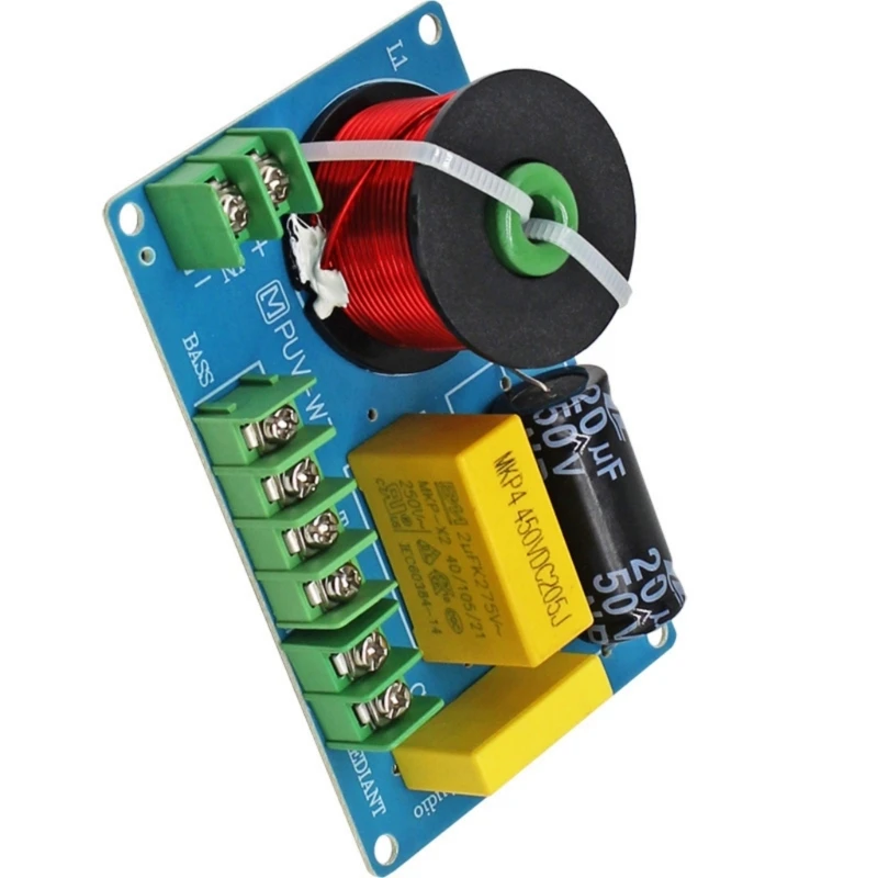HX6A Easy Installs 3 Way Crossovers For Home Sound Systems Provides Clear Sound Separation For High Middle And Low Ranges