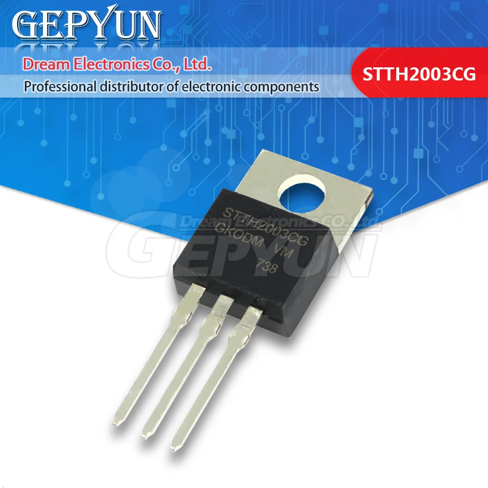 10Pcs STTH2003CG TO-263 STTH2003 TO263 new Diode