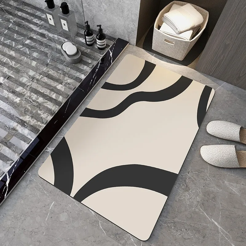 Geometric minimalist floor mat home bathroom non-slip  entrance door    carpet balcony