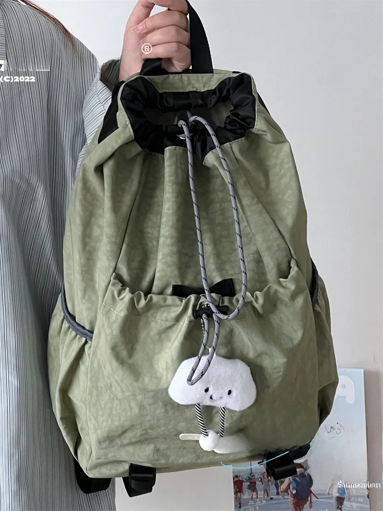 ex Lightweight Dstring Bapa Sports Climbing Travel Bag Small up Tour College Student Bookbag Big Orange 