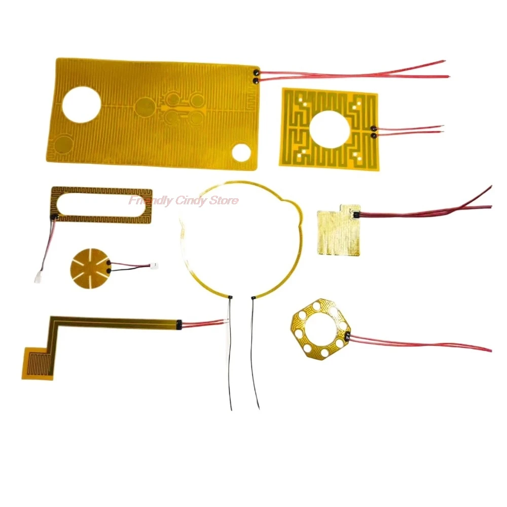 5 8 10 12 15 20 24 25 30 35 40 mm PI Film Heating Element Polyimide Electric Adjustable Temperature Flexible Film Constant Plate