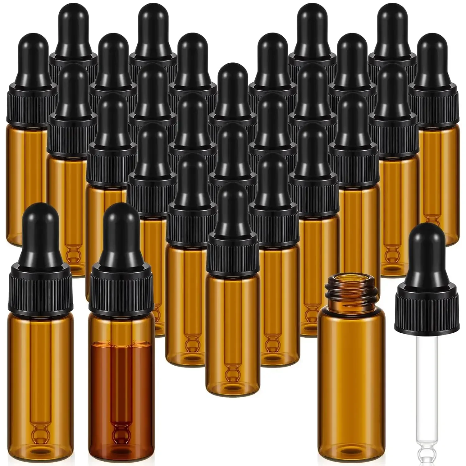 5Pcs 1-10Ml Glass D…