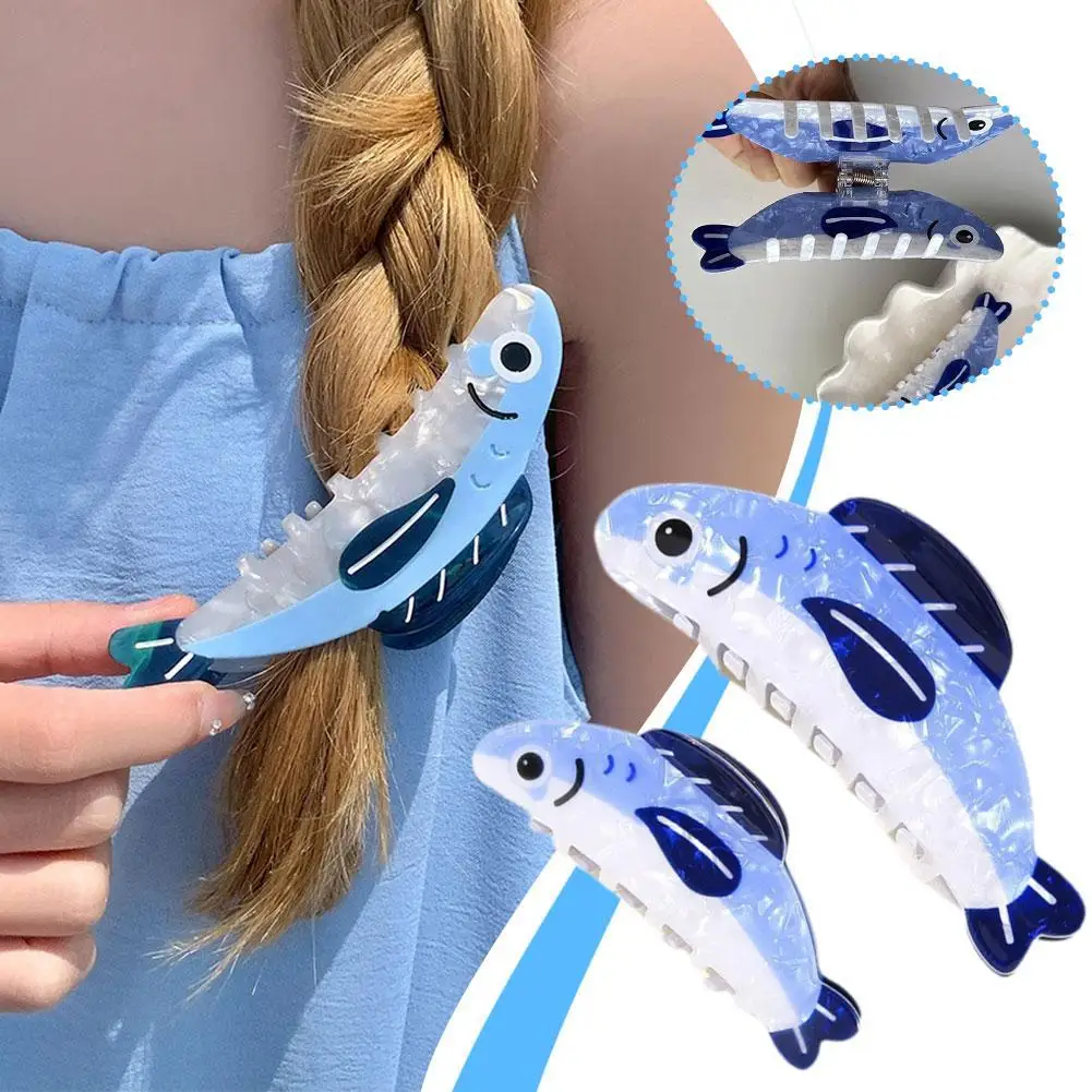

Creative Sardine Clip Hair Clip Cute Texture Shark Clip Ponytail Clip Non Slip Hair Ornaments Female